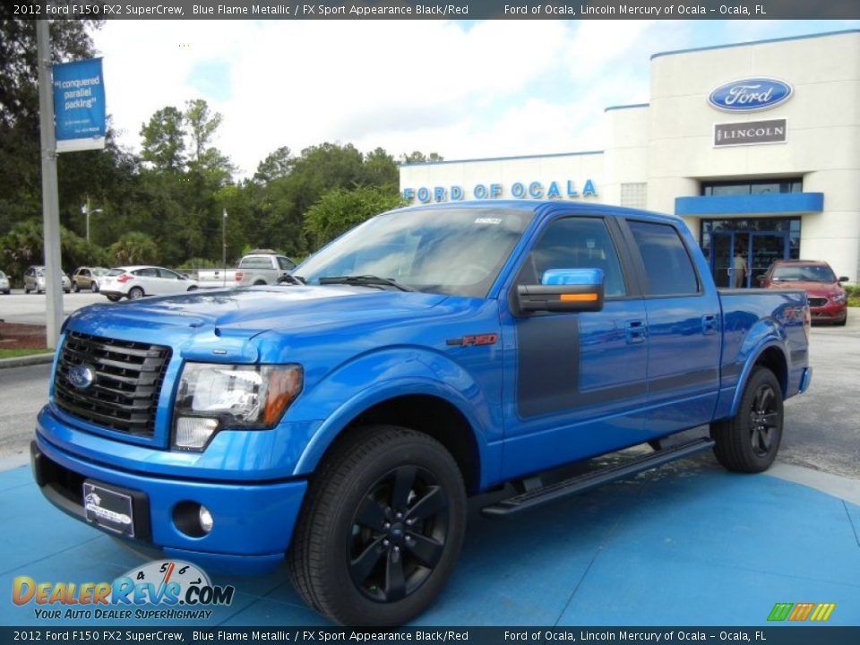 2012 Ford F150 FX2 SuperCrew Blue Flame Metallic / FX Sport Appearance Black/Red Photo #1