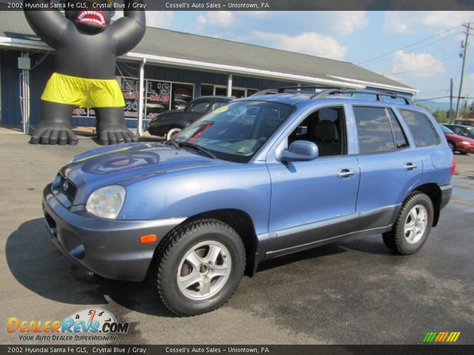 2002 Hyundai Santa Fe GLS Crystal Blue / Gray Photo #1