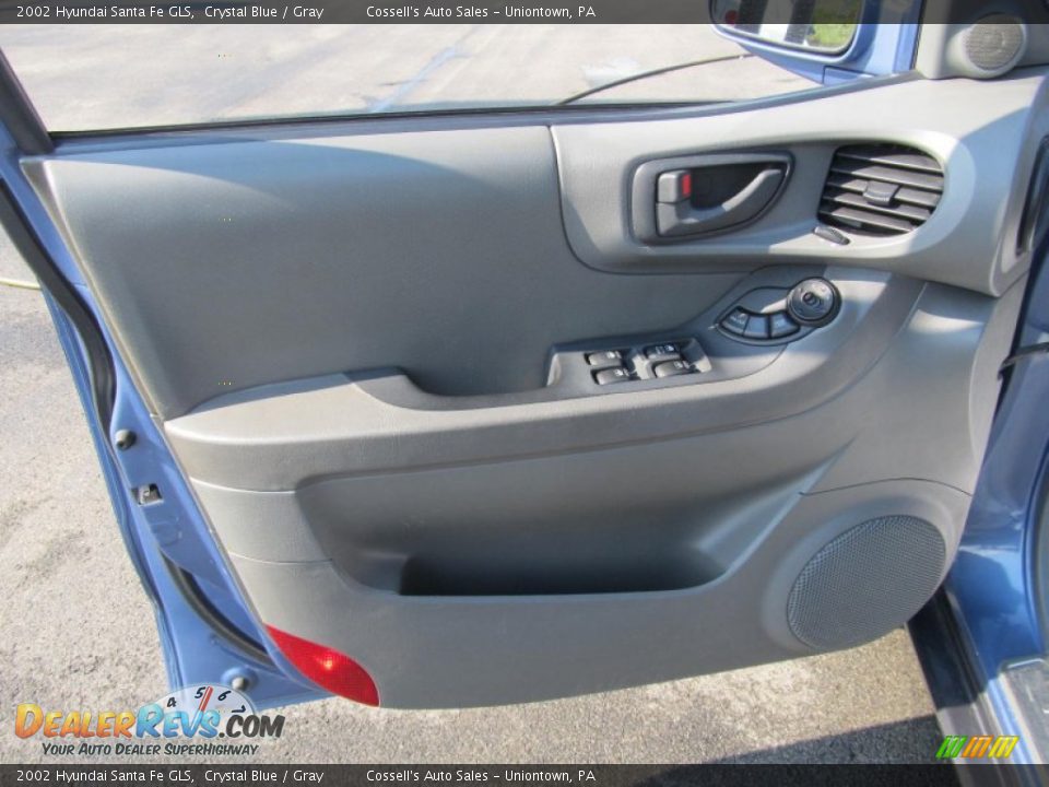 2002 Hyundai Santa Fe GLS Crystal Blue / Gray Photo #8
