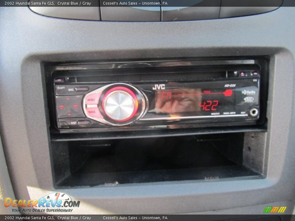 2002 Hyundai Santa Fe GLS Crystal Blue / Gray Photo #12