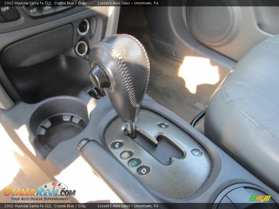 2002 Hyundai Santa Fe GLS Crystal Blue / Gray Photo #13