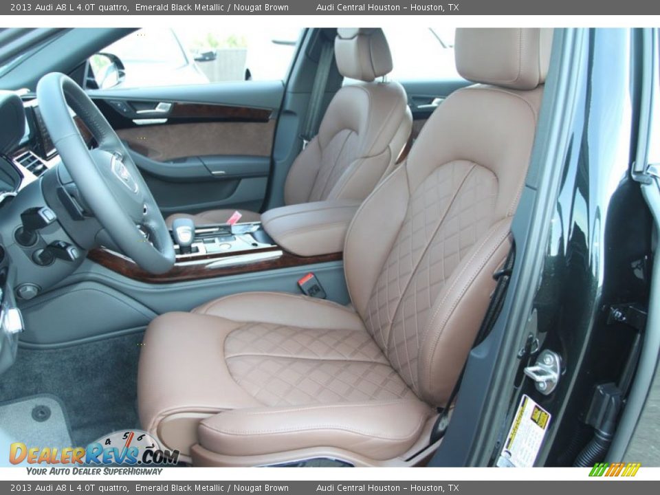 Front Seat of 2013 Audi A8 L 4.0T quattro Photo #12