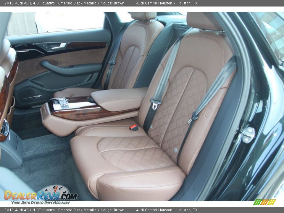 Rear Seat of 2013 Audi A8 L 4.0T quattro Photo #13