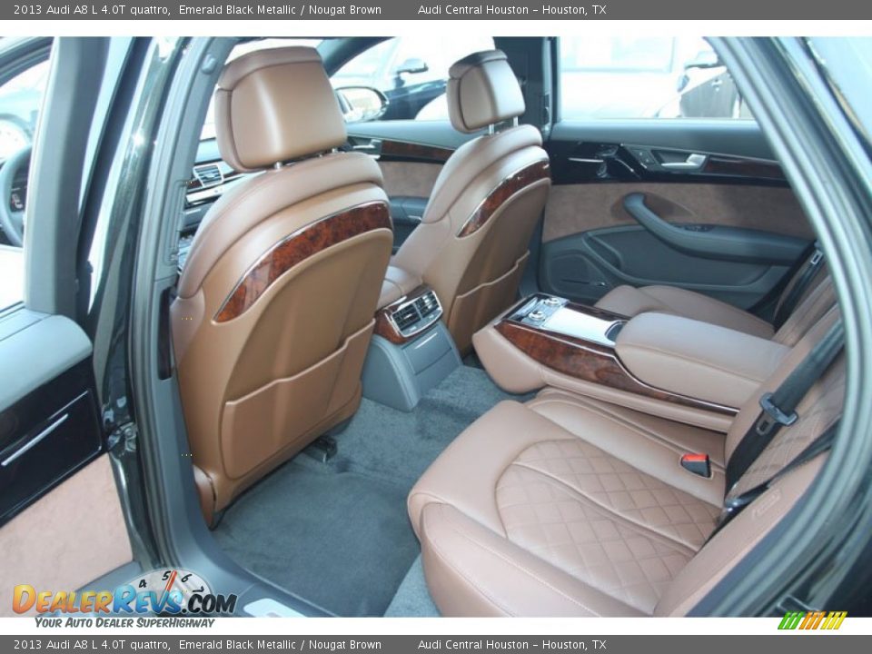 Rear Seat of 2013 Audi A8 L 4.0T quattro Photo #14