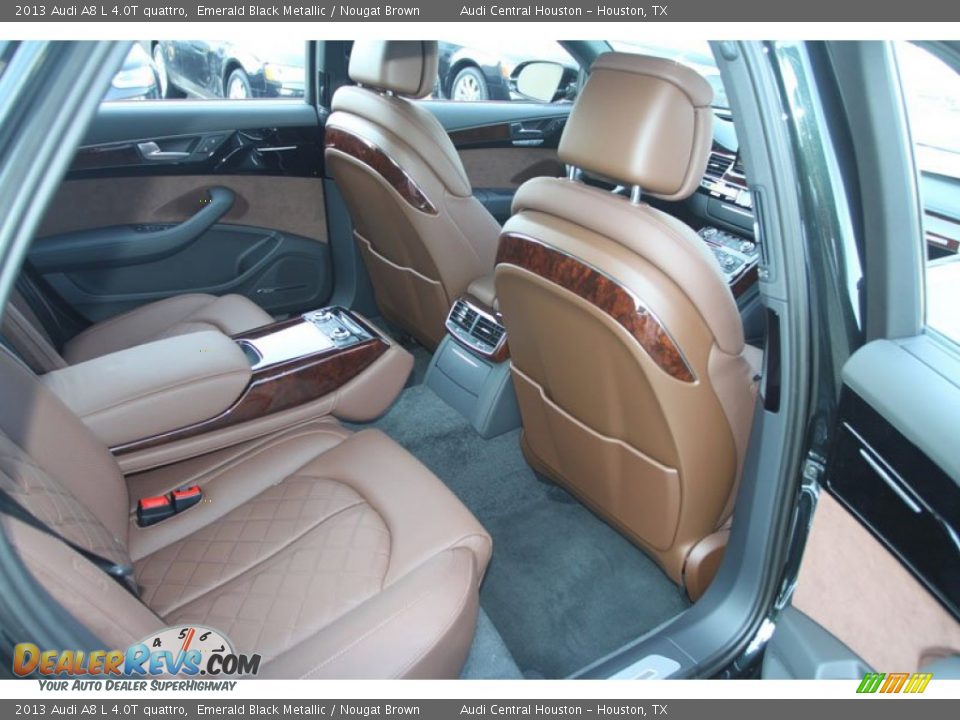 Rear Seat of 2013 Audi A8 L 4.0T quattro Photo #24