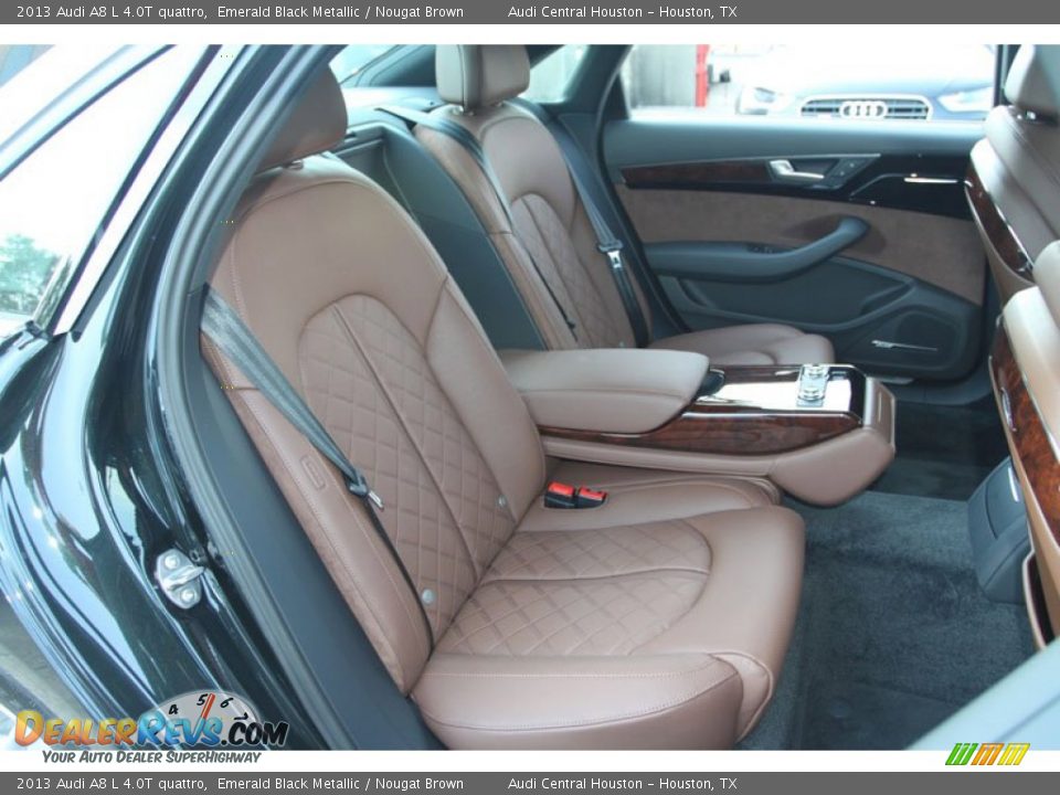 Rear Seat of 2013 Audi A8 L 4.0T quattro Photo #25