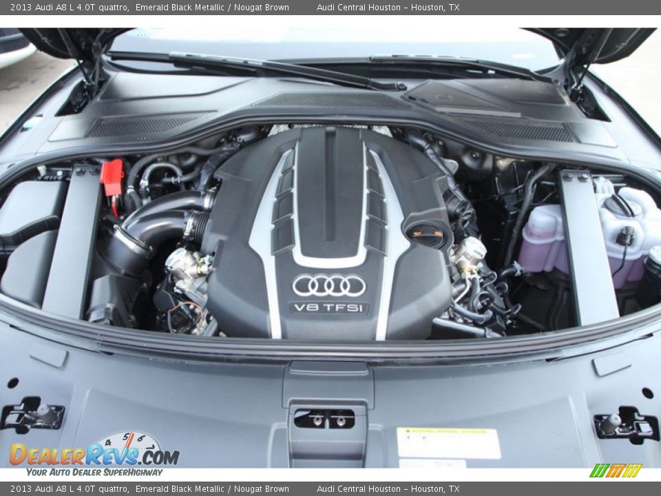 2013 Audi A8 L 4.0T quattro 4.0 Liter FSI Twin-Turbocharged DOHC 32-Valve VVT V8 Engine Photo #28