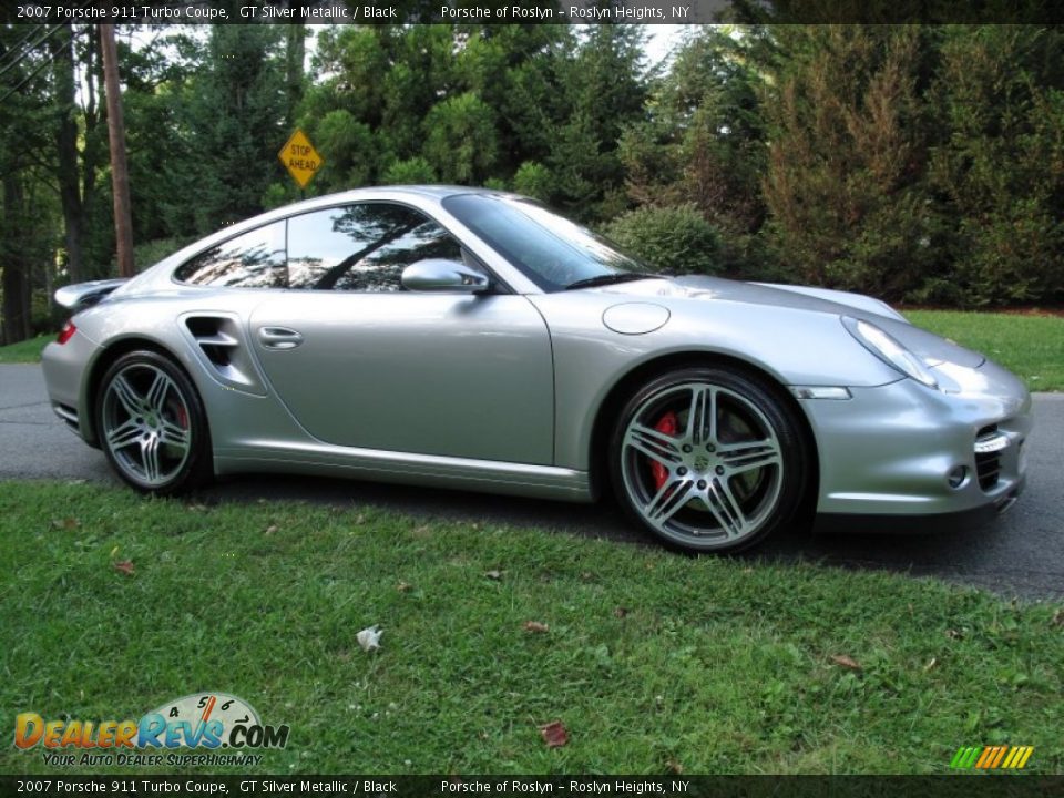 2007 Porsche 911 Turbo Coupe GT Silver Metallic / Black Photo #8