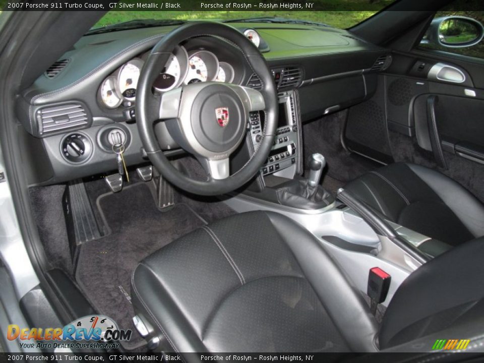 2007 Porsche 911 Turbo Coupe GT Silver Metallic / Black Photo #12