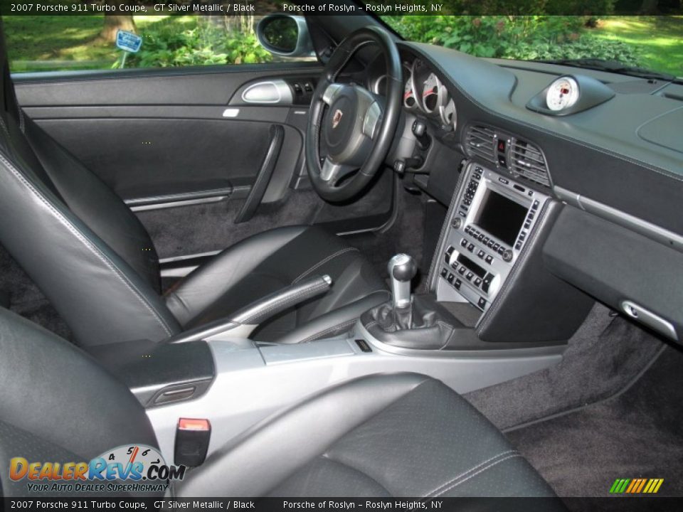 Black Interior - 2007 Porsche 911 Turbo Coupe Photo #16