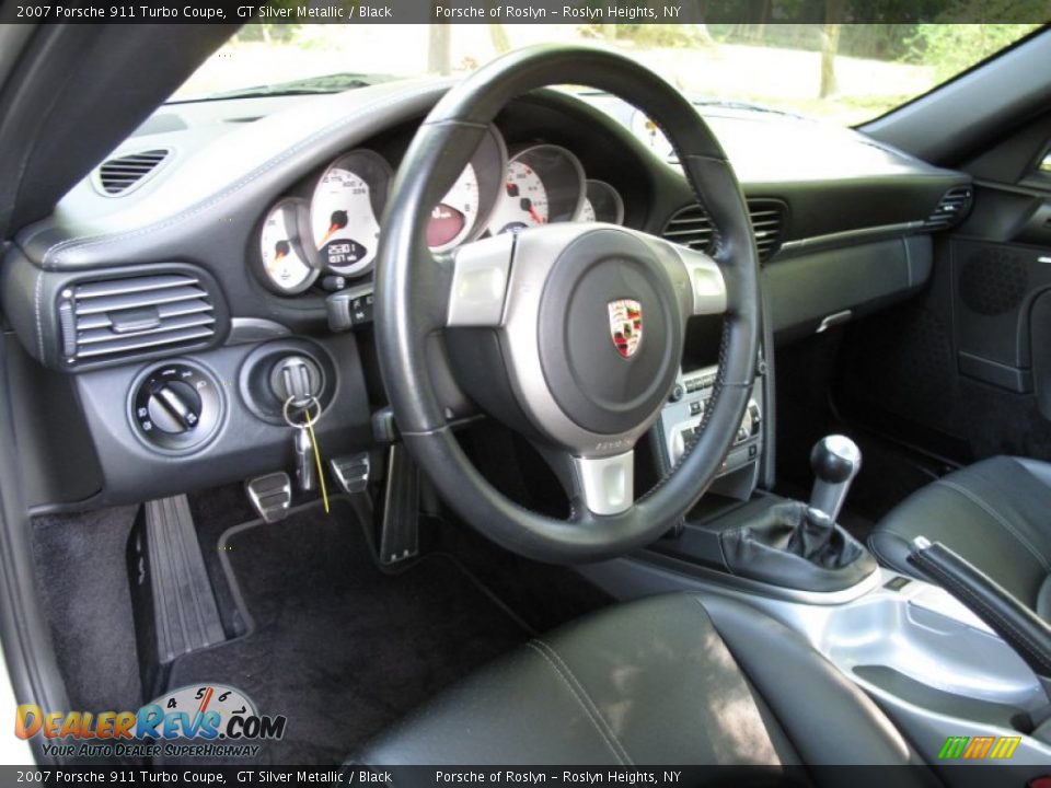 2007 Porsche 911 Turbo Coupe GT Silver Metallic / Black Photo #18