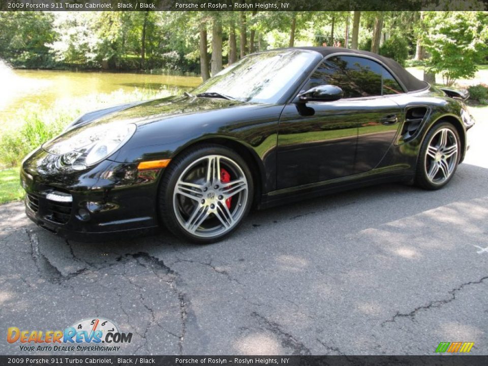 2009 Porsche 911 Turbo Cabriolet Black / Black Photo #1