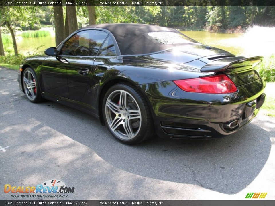 2009 Porsche 911 Turbo Cabriolet Black / Black Photo #4