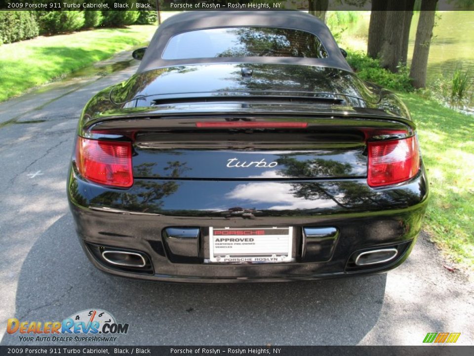 2009 Porsche 911 Turbo Cabriolet Black / Black Photo #5