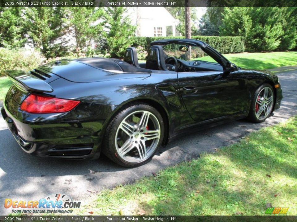 2009 Porsche 911 Turbo Cabriolet Black / Black Photo #6