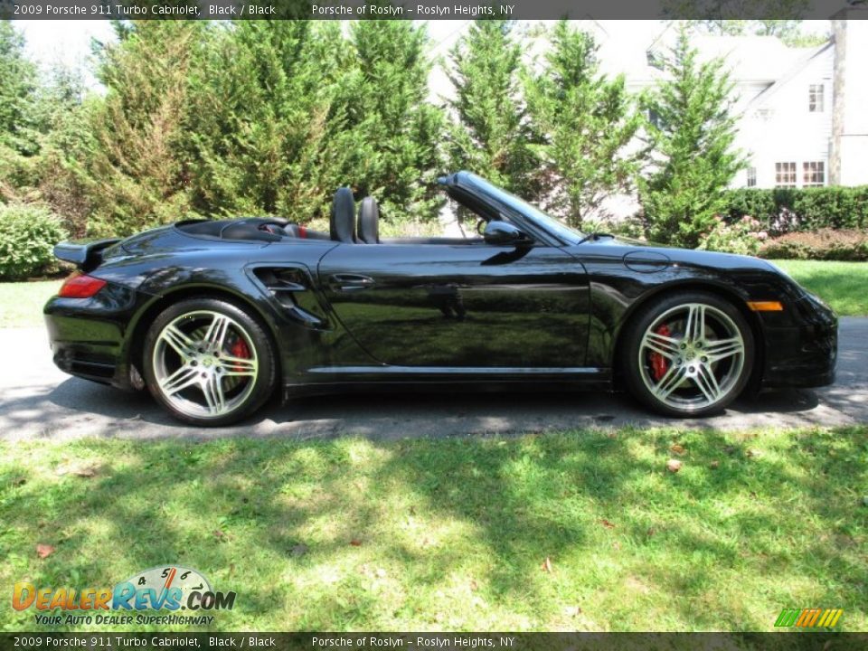 Black 2009 Porsche 911 Turbo Cabriolet Photo #7