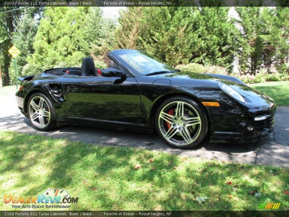 2009 Porsche 911 Turbo Cabriolet Black / Black Photo #8