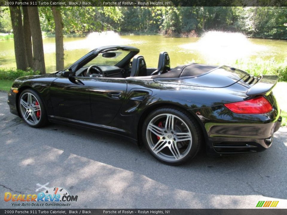 2009 Porsche 911 Turbo Cabriolet Black / Black Photo #9