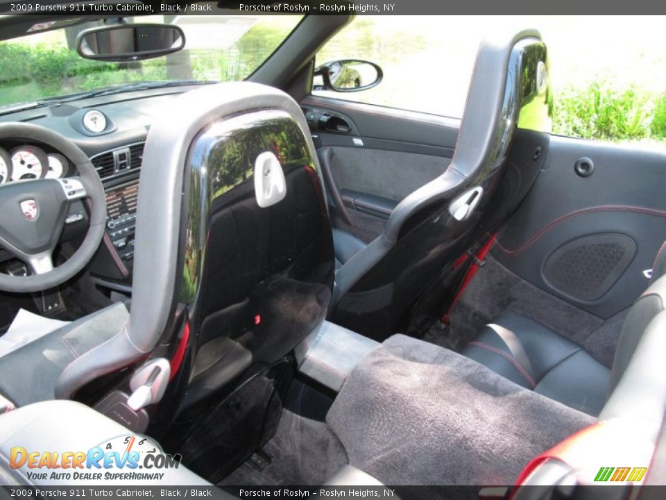 Black Interior - 2009 Porsche 911 Turbo Cabriolet Photo #10