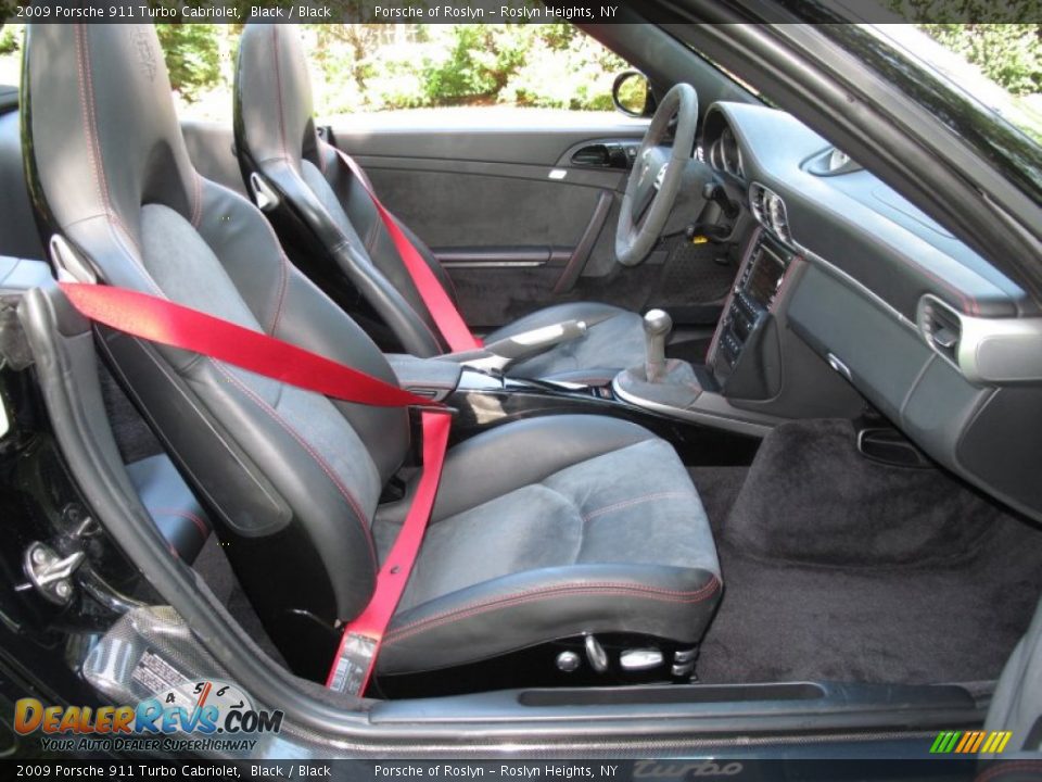 Black Interior - 2009 Porsche 911 Turbo Cabriolet Photo #14