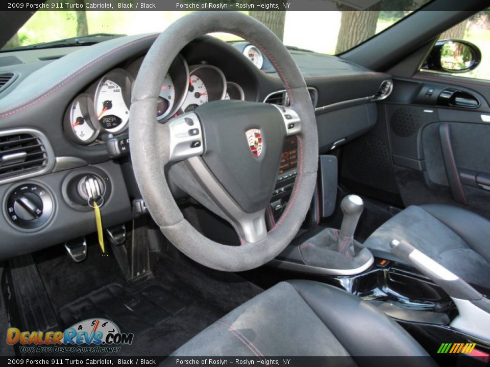 2009 Porsche 911 Turbo Cabriolet Black / Black Photo #19