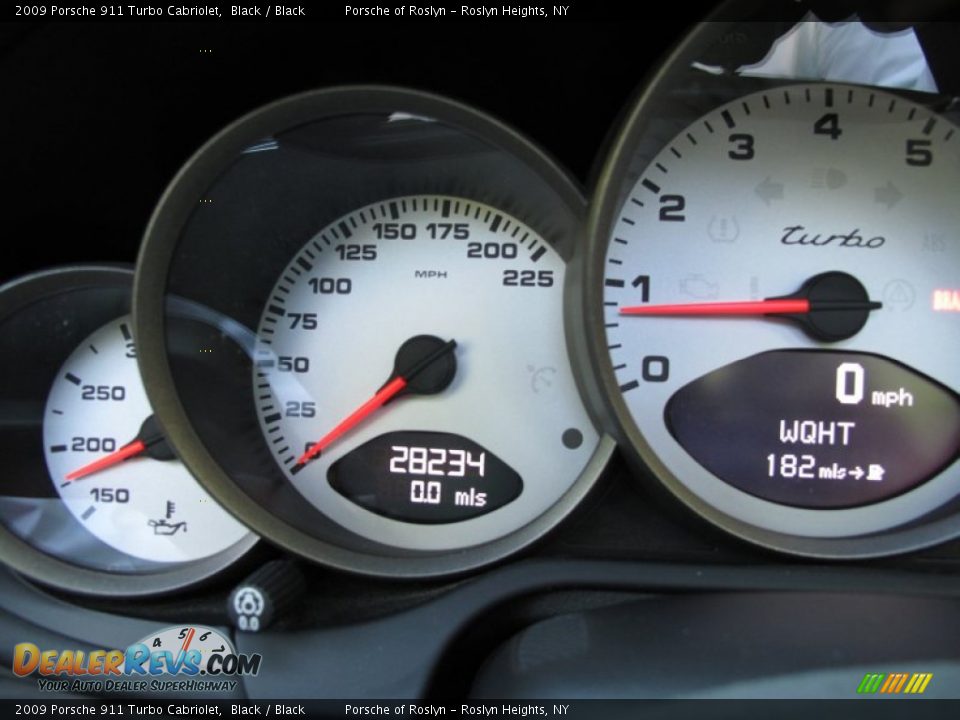 2009 Porsche 911 Turbo Cabriolet Black / Black Photo #20