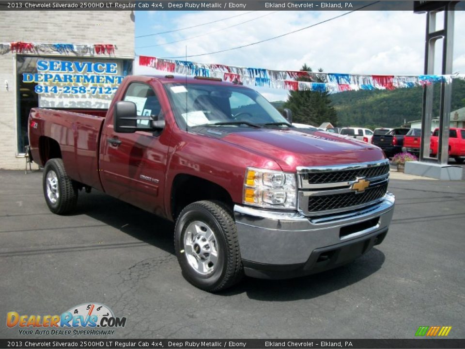 2013 Chevrolet Silverado 2500HD LT Regular Cab 4x4 Deep Ruby Metallic / Ebony Photo #2