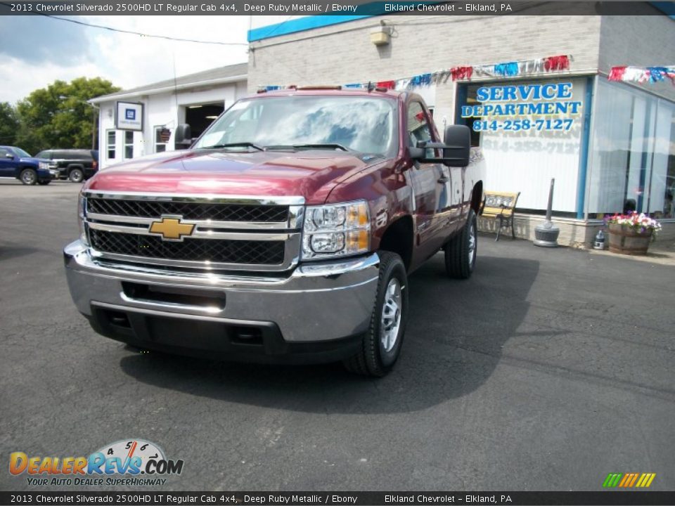 2013 Chevrolet Silverado 2500HD LT Regular Cab 4x4 Deep Ruby Metallic / Ebony Photo #3