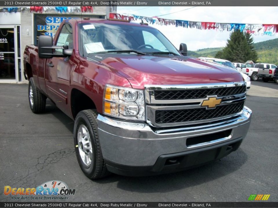2013 Chevrolet Silverado 2500HD LT Regular Cab 4x4 Deep Ruby Metallic / Ebony Photo #12