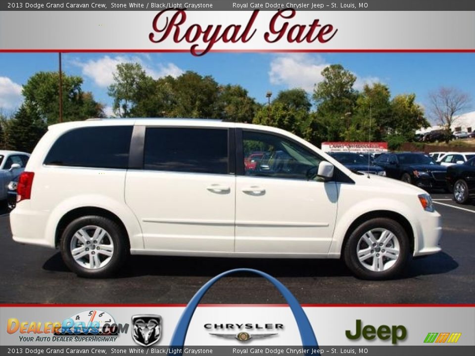 2013 Dodge Grand Caravan Crew Stone White / Black/Light Graystone Photo #1