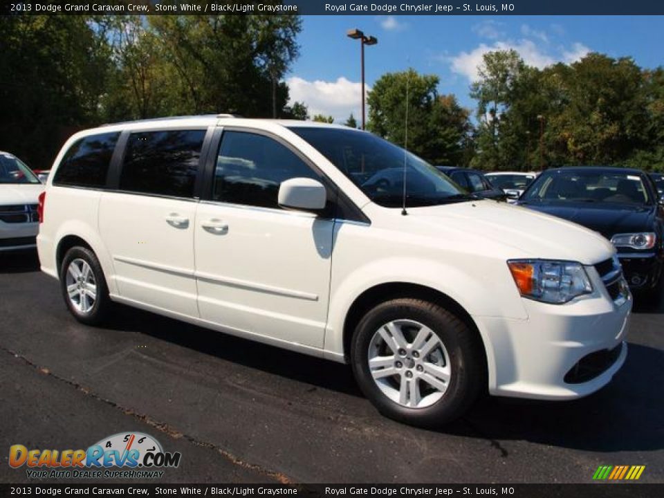 2013 Dodge Grand Caravan Crew Stone White / Black/Light Graystone Photo #2