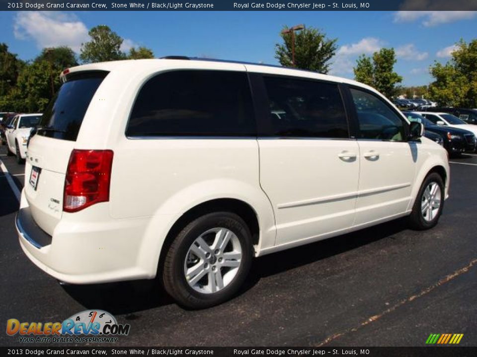 2013 Dodge Grand Caravan Crew Stone White / Black/Light Graystone Photo #3