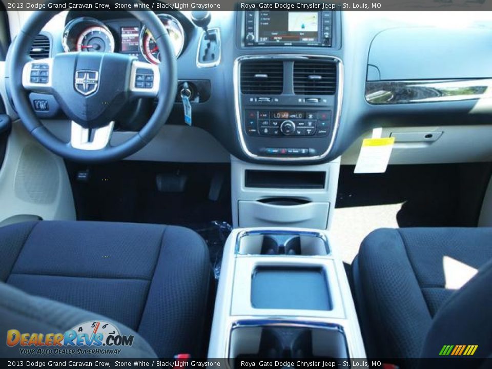 2013 Dodge Grand Caravan Crew Stone White / Black/Light Graystone Photo #5