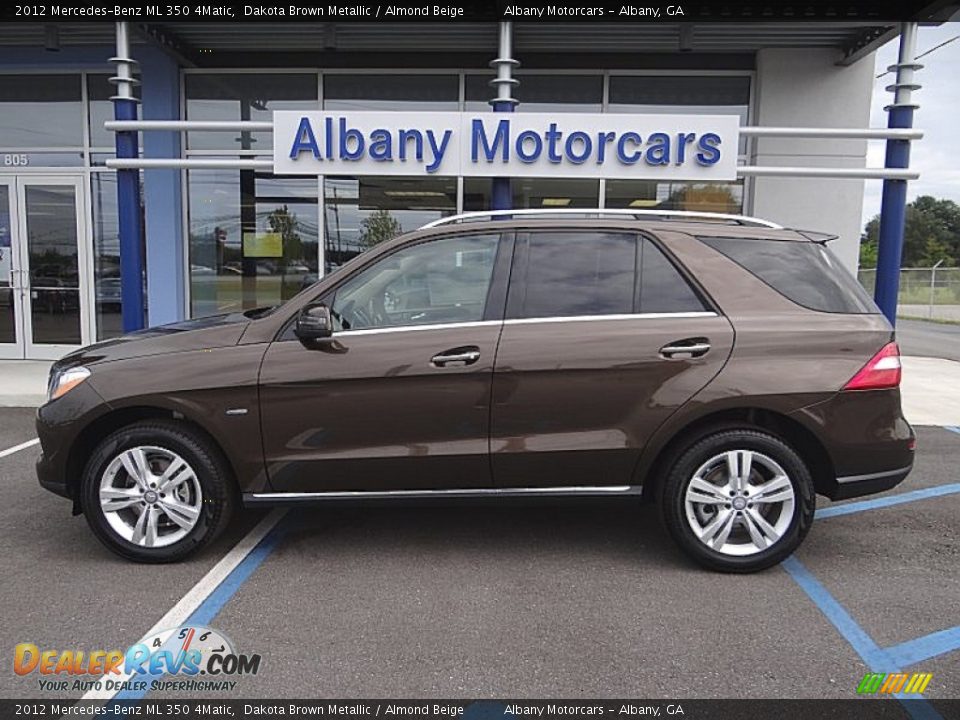 2012 Mercedes-Benz ML 350 4Matic Dakota Brown Metallic / Almond Beige Photo #1