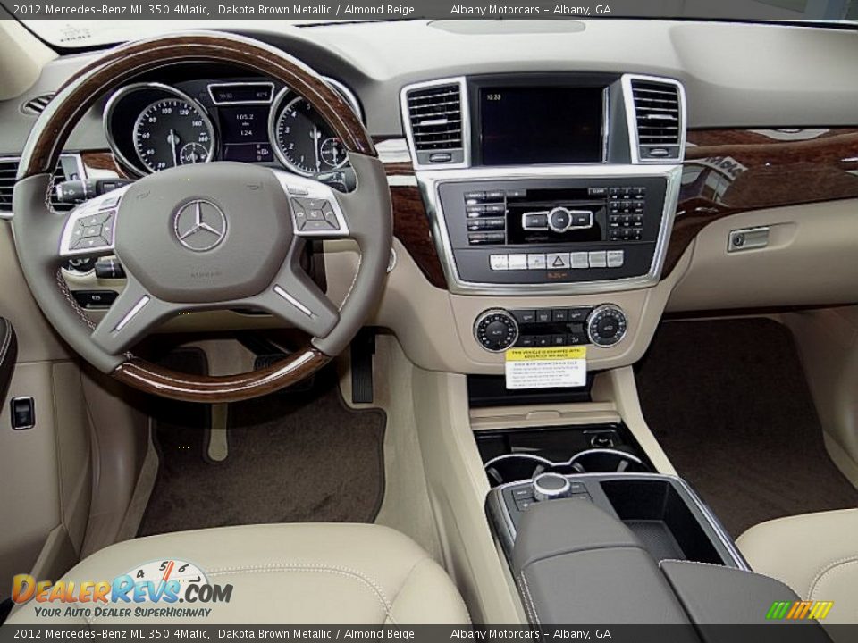 2012 Mercedes-Benz ML 350 4Matic Dakota Brown Metallic / Almond Beige Photo #2