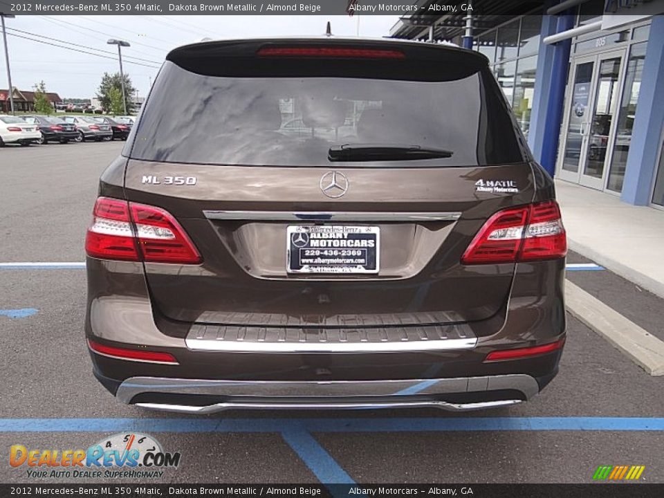 2012 Mercedes-Benz ML 350 4Matic Dakota Brown Metallic / Almond Beige Photo #5