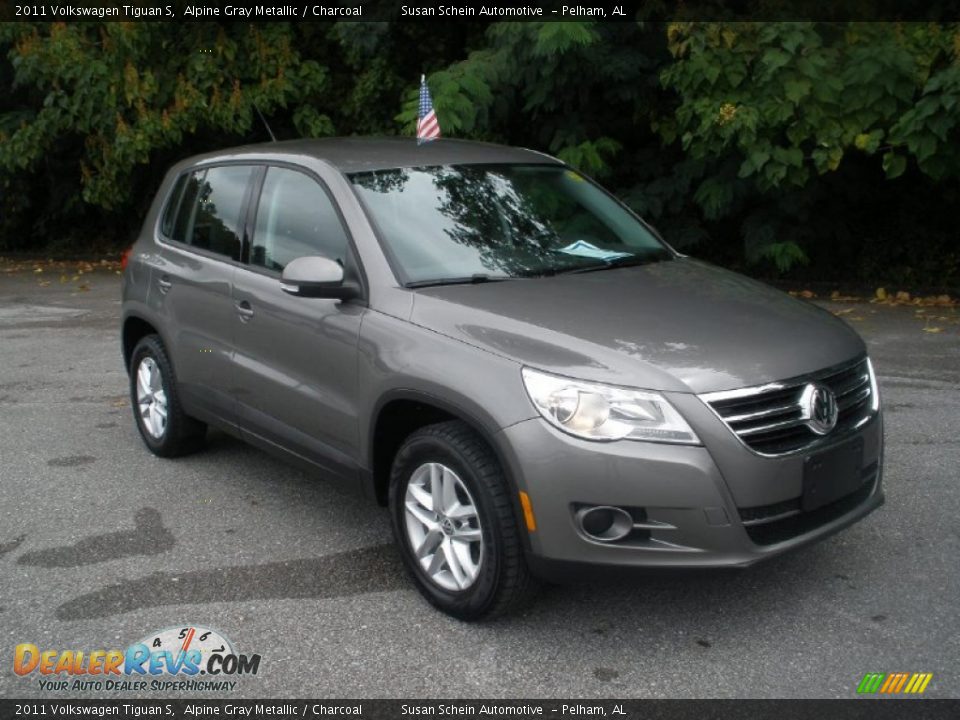 2011 Volkswagen Tiguan S Alpine Gray Metallic / Charcoal Photo #1