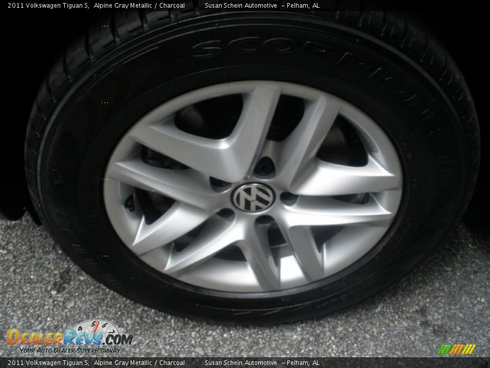 2011 Volkswagen Tiguan S Alpine Gray Metallic / Charcoal Photo #6
