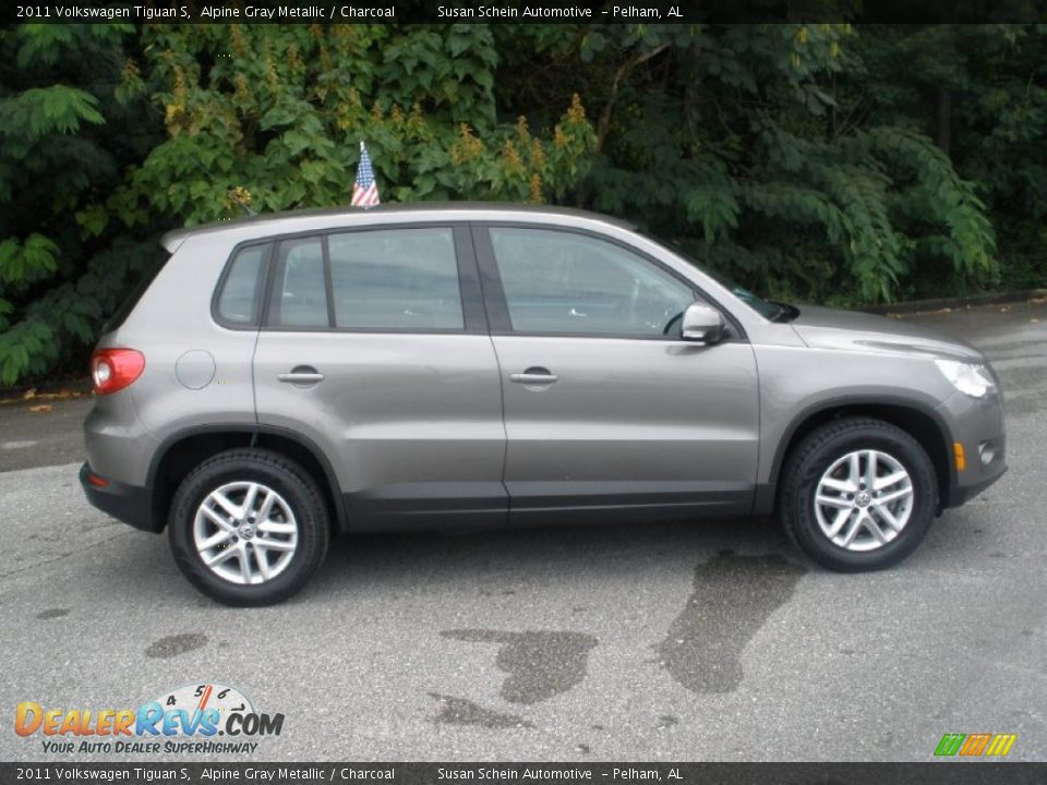 2011 Volkswagen Tiguan S Alpine Gray Metallic / Charcoal Photo #7