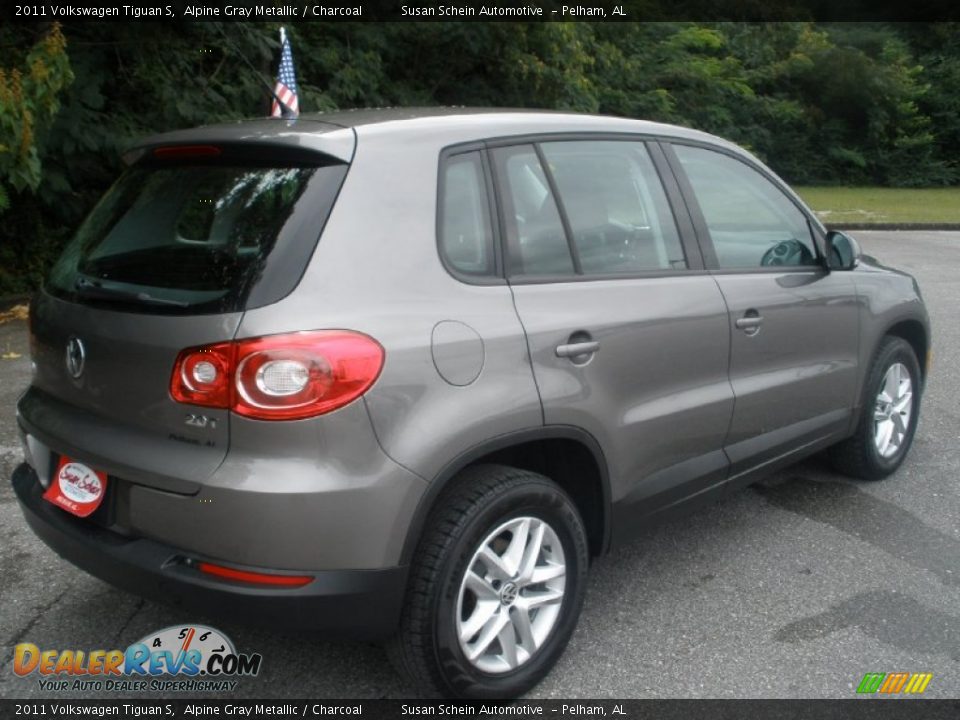 2011 Volkswagen Tiguan S Alpine Gray Metallic / Charcoal Photo #8