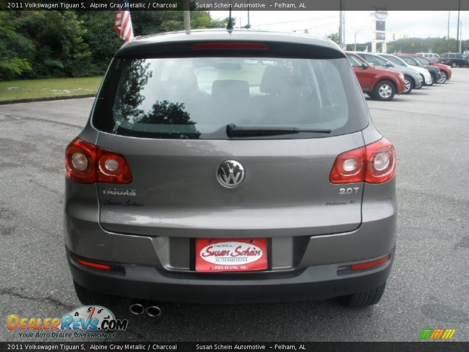 2011 Volkswagen Tiguan S Alpine Gray Metallic / Charcoal Photo #9