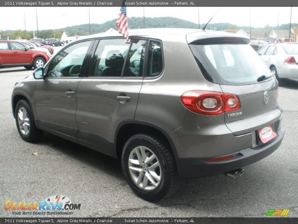 2011 Volkswagen Tiguan S Alpine Gray Metallic / Charcoal Photo #10