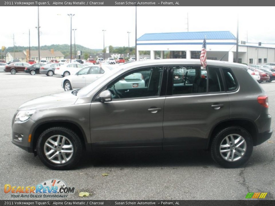 2011 Volkswagen Tiguan S Alpine Gray Metallic / Charcoal Photo #11