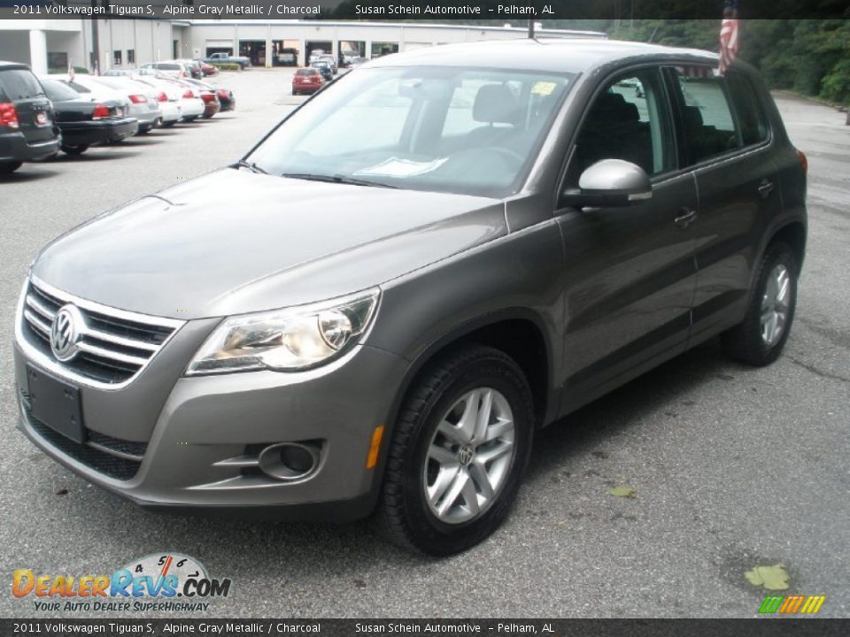 2011 Volkswagen Tiguan S Alpine Gray Metallic / Charcoal Photo #12
