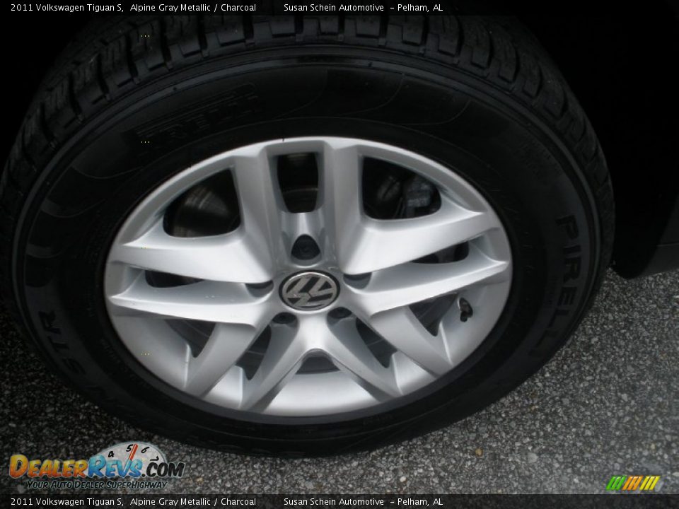 2011 Volkswagen Tiguan S Alpine Gray Metallic / Charcoal Photo #14