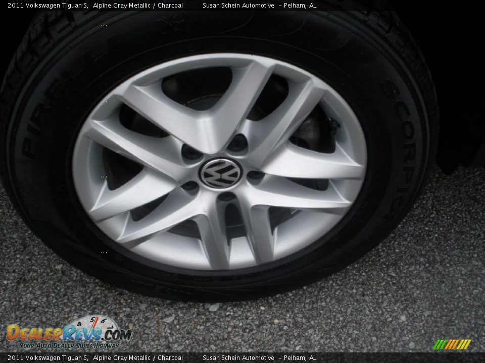 2011 Volkswagen Tiguan S Alpine Gray Metallic / Charcoal Photo #15