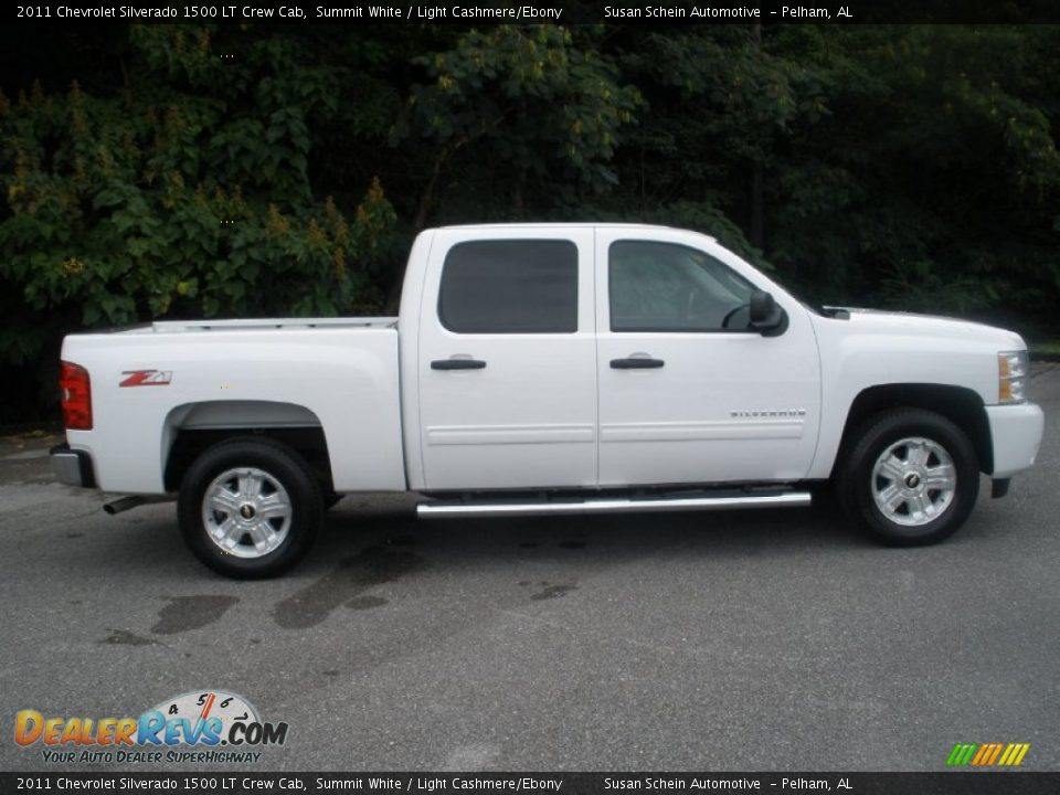 2011 Chevrolet Silverado 1500 LT Crew Cab Summit White / Light Cashmere/Ebony Photo #2