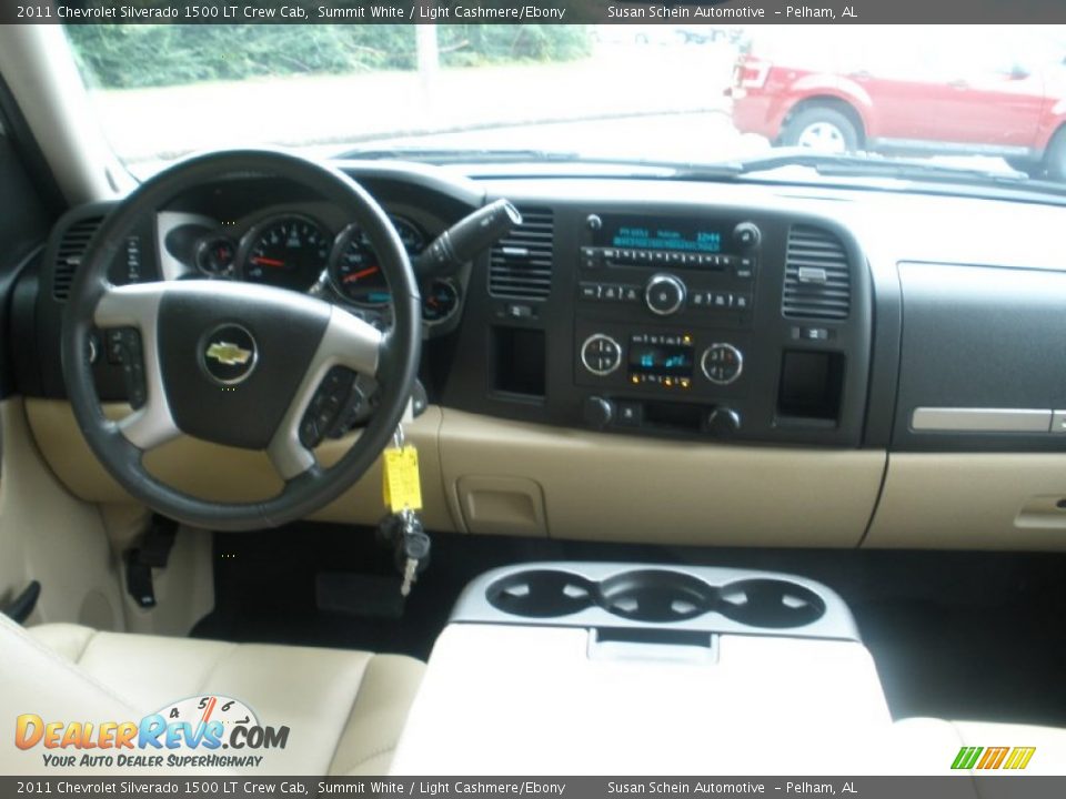 2011 Chevrolet Silverado 1500 LT Crew Cab Summit White / Light Cashmere/Ebony Photo #3