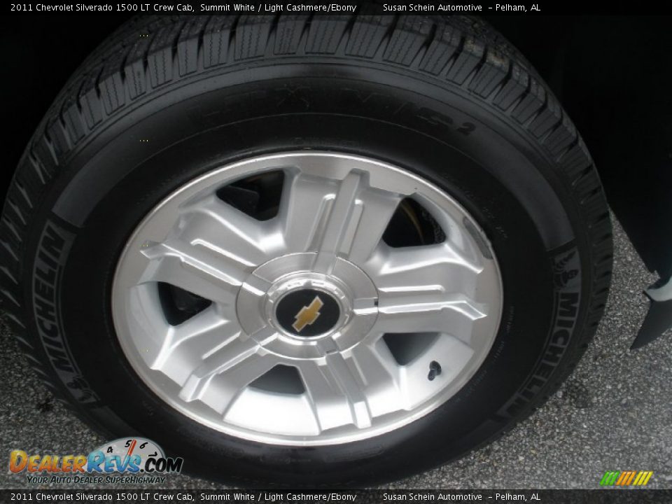 2011 Chevrolet Silverado 1500 LT Crew Cab Summit White / Light Cashmere/Ebony Photo #6