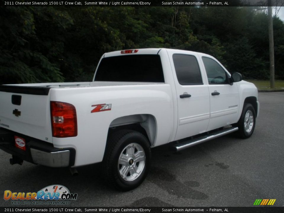 2011 Chevrolet Silverado 1500 LT Crew Cab Summit White / Light Cashmere/Ebony Photo #7